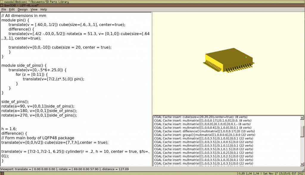 Tutorial 3D KiCAD Parts using OpenSCAD and Wings3D Happy Robot Labs